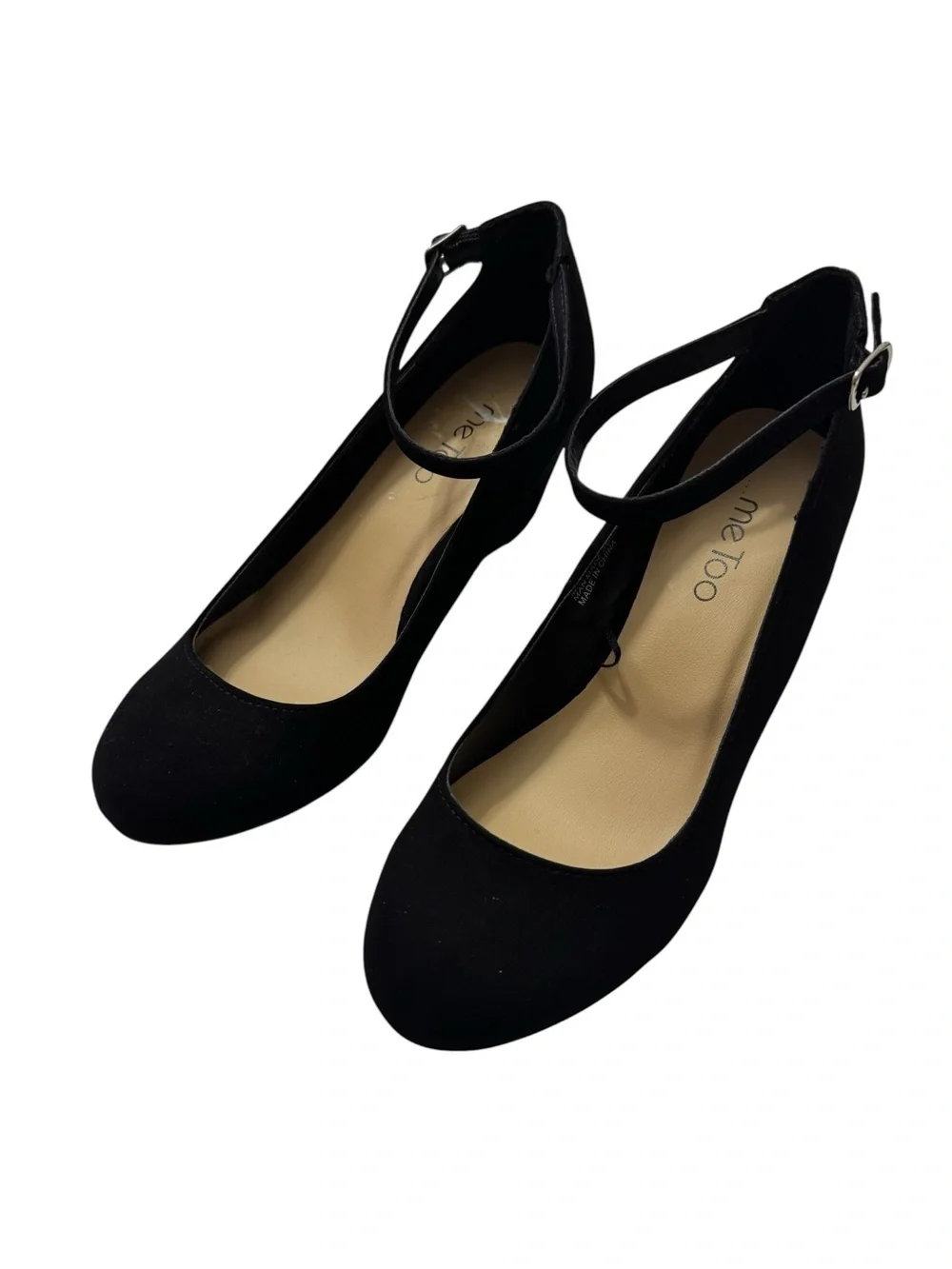 Black Mini Wedge Heels